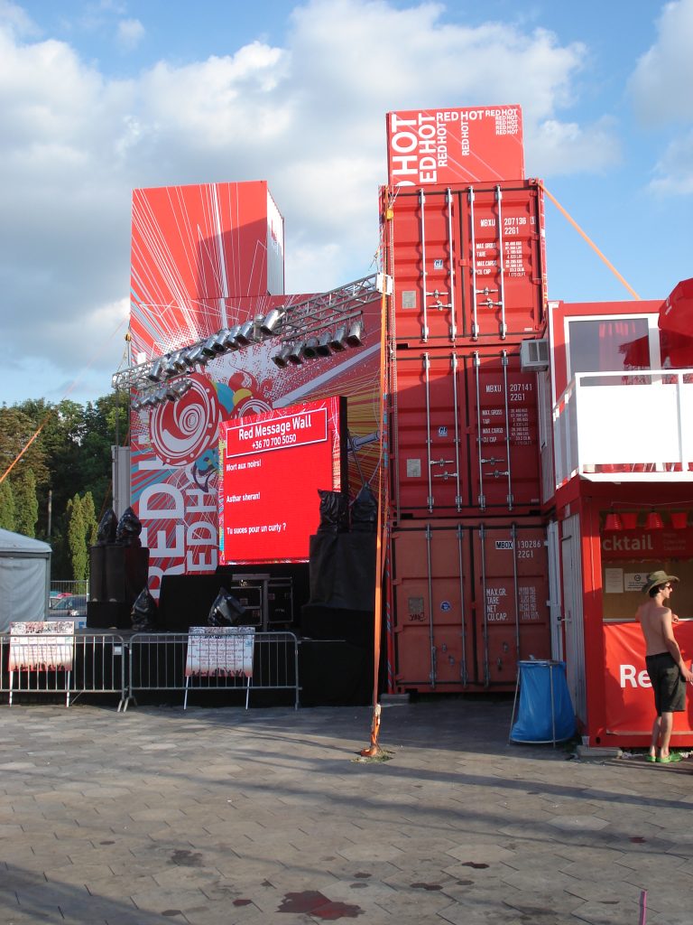 Event container building Sziget festival