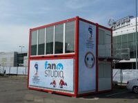 TVstúdió konténer Prága