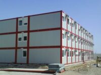 Klimatizált irodakonténer épület.