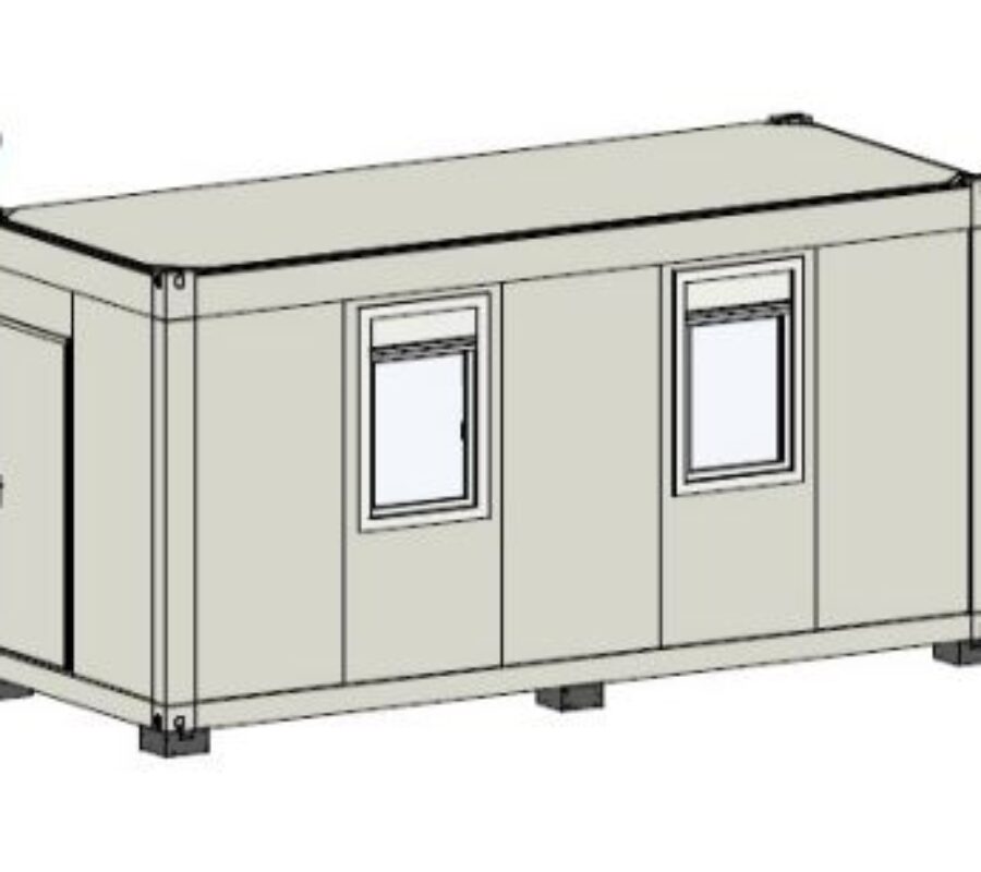 20' emelt szigetelésű új irodakonténer