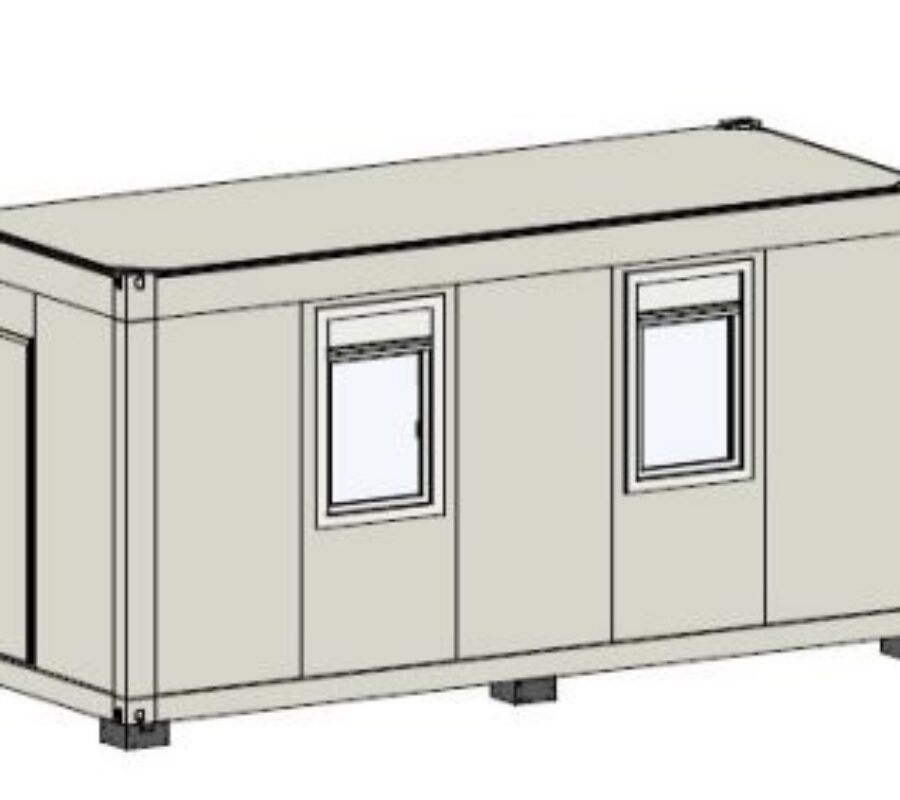 20' emelt szigetelésű új irodakonténer