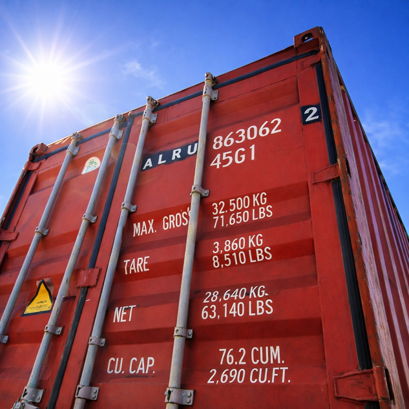 40’ HC használt tengeri raktárkonténer AKCIÓ február 20-ig! 490.000 Ft + ÁFA